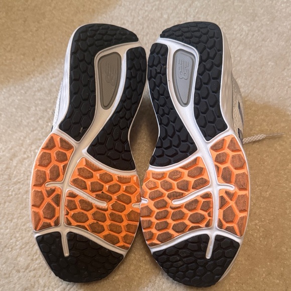 New Balance White Gray Neon Yellow Women's Sneakers - Picture 2 of 5